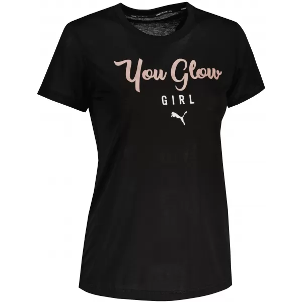  Ženska majica s kratkimi rokavi PUMA PERFORMANCE SLOGAN SS TEE 520920-51 PUMA ČRNA/Q4 