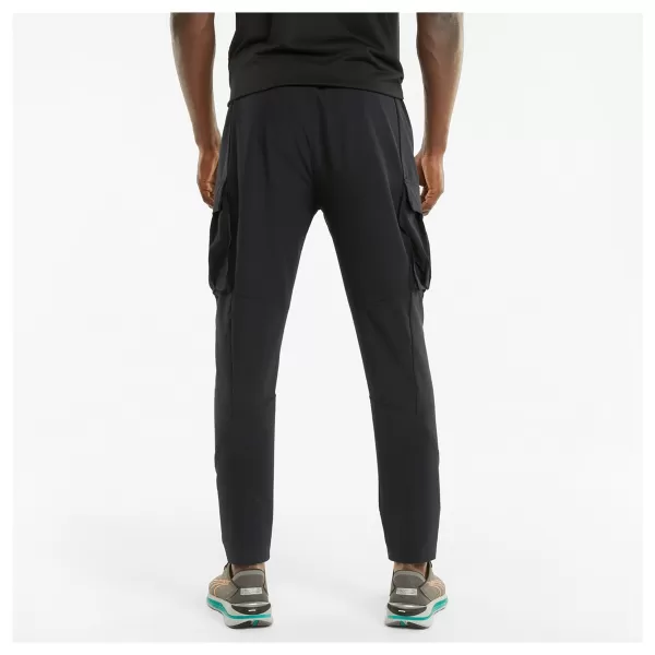  Moške trenirke PUMA RUN WOVEN CARGO PANT M 520864-01 ČRNA PUMA 