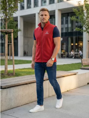 Moški brezrokavnik iz flisa ALTISPORT ALM006518 BORDO