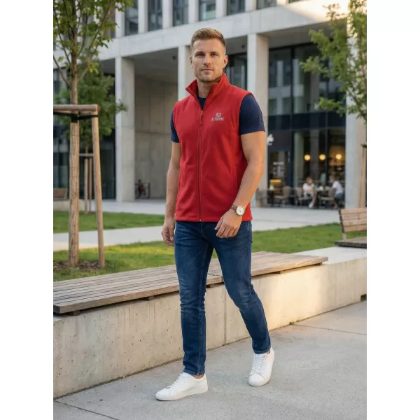  Moški brezrokavnik iz flisa ALTISPORT ALM006518 BORDO 