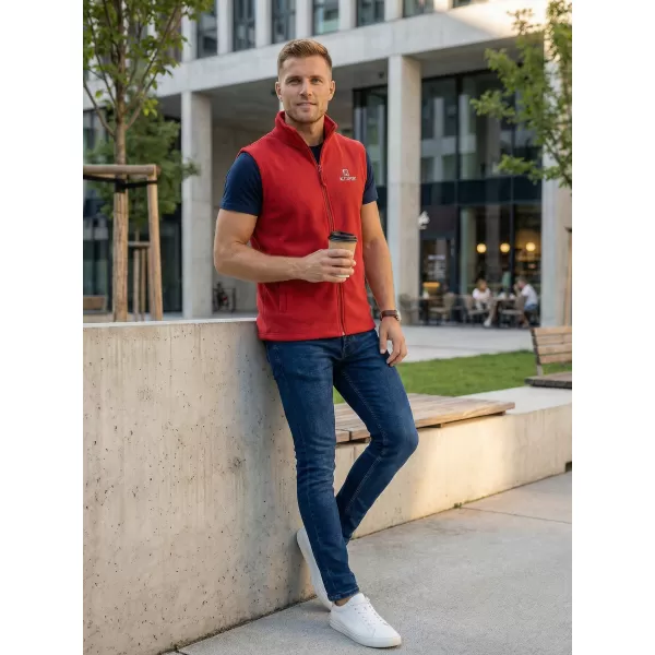  Moški brezrokavnik iz flisa ALTISPORT ALM006518 BORDO 