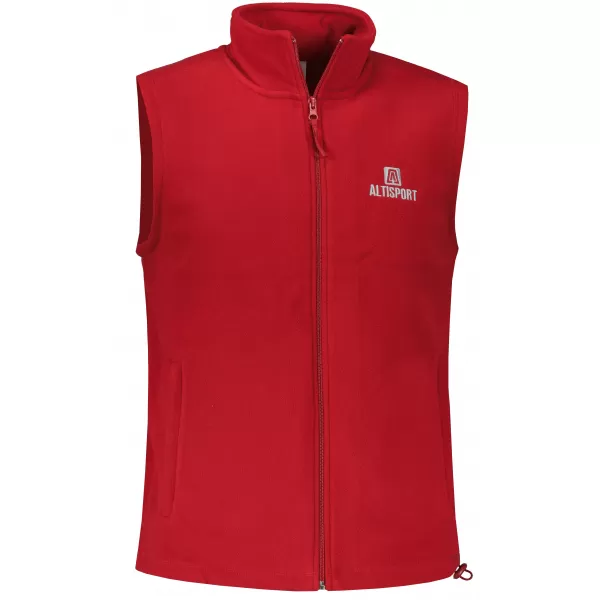  Moški brezrokavnik iz flisa ALTISPORT ALM006518 BORDO 