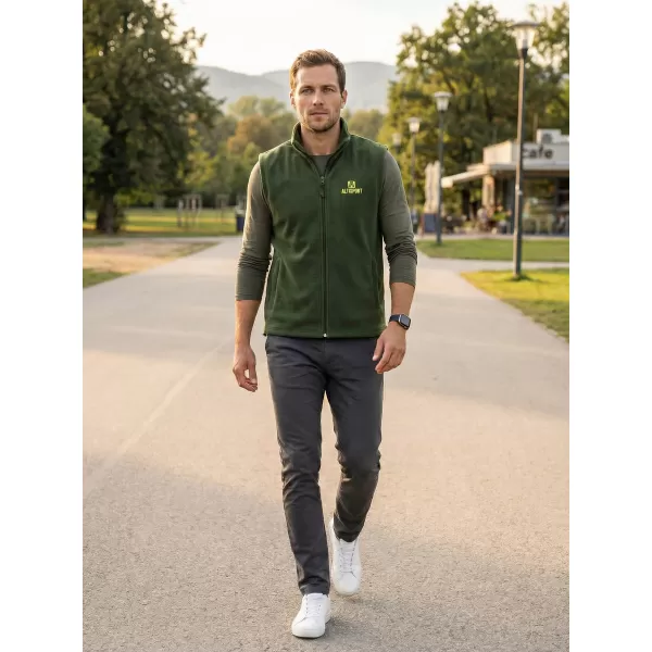  Moški brezrokavnik iz flisa ALTISPORT ALM006518 STEKLENICA ZELENA 