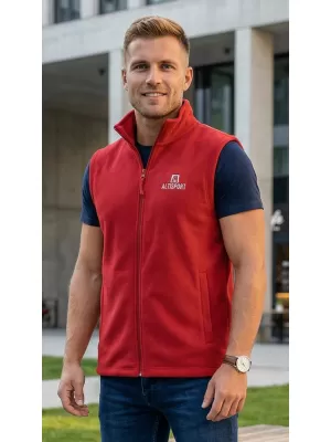Moški brezrokavnik iz flisa ALTISPORT ALM006518 BORDO