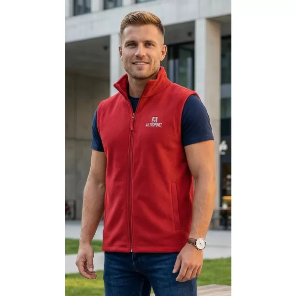  Moški brezrokavnik iz flisa ALTISPORT ALM006518 BORDO 