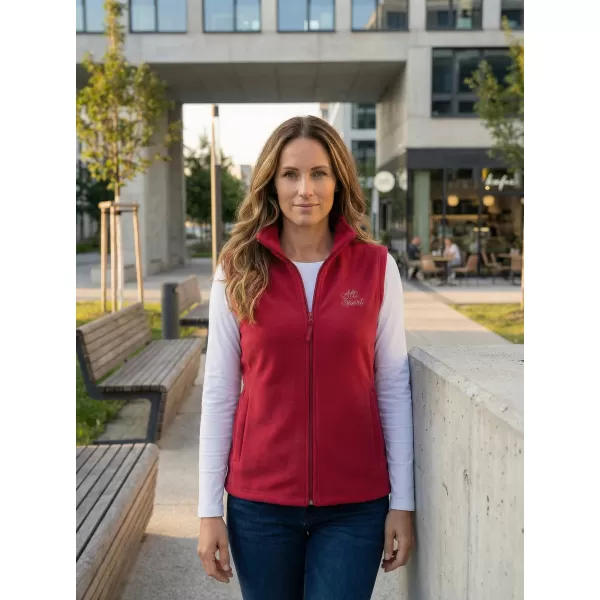  Ženski brezrokavnik iz flisa ALTISPORT ALW056518 BORDO 