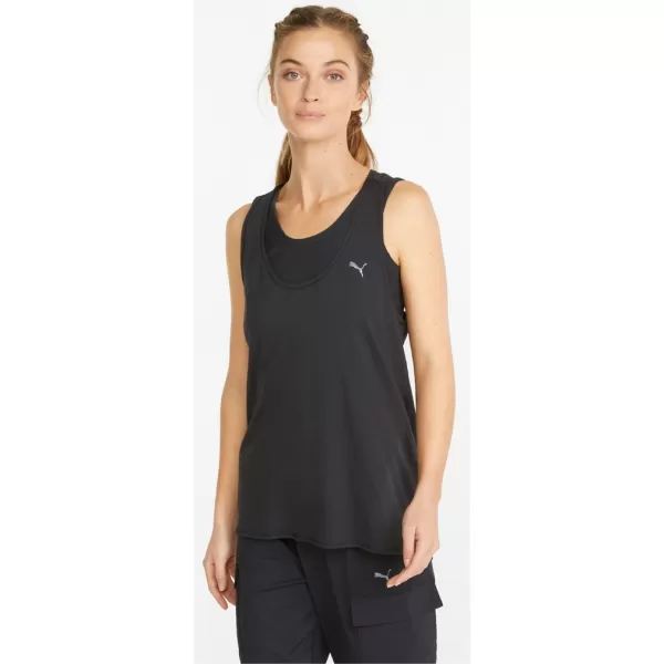 Ženski brezrokavnik PUMA STUDIO FOUNDATION RELAXED TANK 521605-01 ČRNA PUMA 