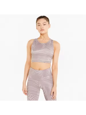 Ženski top PUMA STUDIO AOP CROP TANK 521561-18 PREPELICA