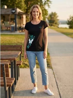 Dámské triko ALTISPORT CARRYOVER ALW137122 ČERNOMODRÁ