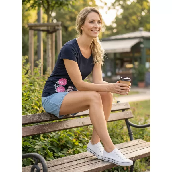  Ženska majica s kratkimi rokavi ALTISPORT ALW146122 MORNARSKO MODRA 