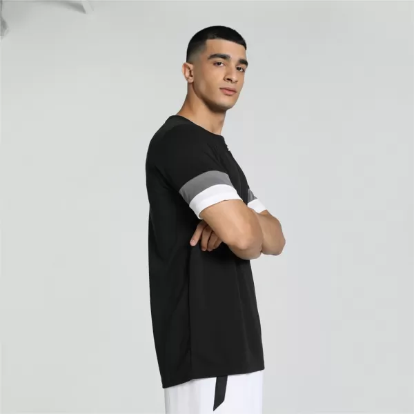  Moška funkcionalna majica PUMA TEAMRISE JERSEY 704932-03 PUMA ČRNA/DIMNA BISER/PUMA BELA 