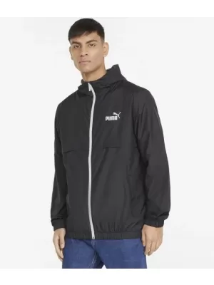 Moška jakna PUMA ESS SOLID WINDBREAKER 847484-01 BLACK ČRNA PUMA