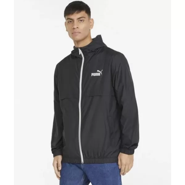  Moška jakna PUMA ESS SOLID WINDBREAKER 847484-01 BLACK ČRNA PUMA 
