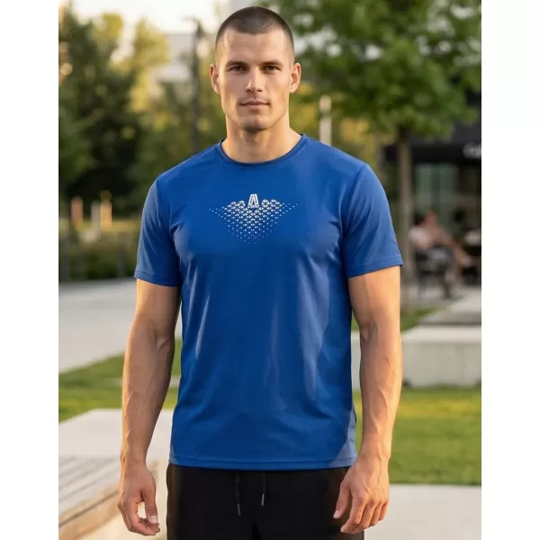  Pánské funkční triko ALTISPORT CARRYOVER ALM148124 KRÁLOVSKÁ MODRÁ 