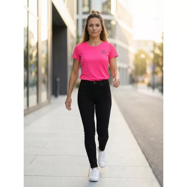  Ženska funkcionalna majica ALTISPORT ALW056140 NEON ROZA 