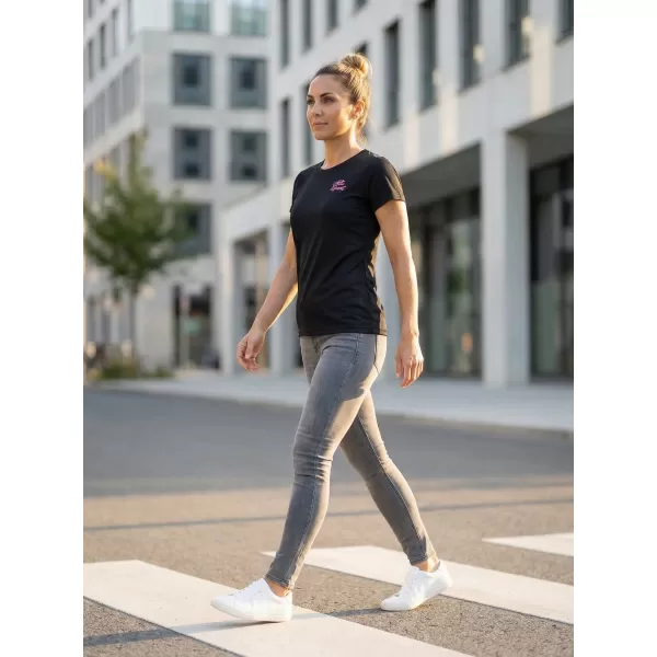  Ženska funkcionalna majica ALTISPORT ALW056140 ČRNO ROZA 
