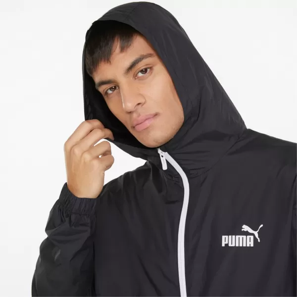  Moška jakna PUMA ESS SOLID WINDBREAKER 847484-01 BLACK ČRNA PUMA 
