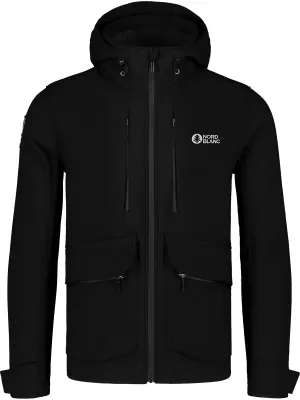 Moška softshell jakna NORDBLANC SITE NBWSM7575 ČRNA