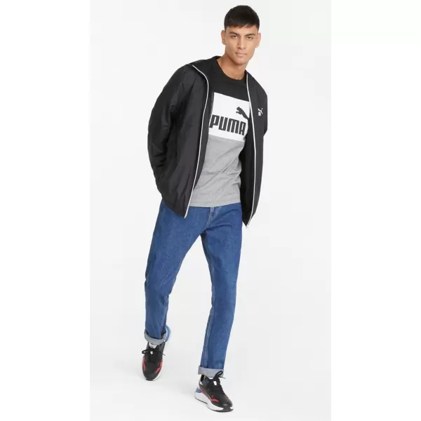  Moška jakna PUMA ESS SOLID WINDBREAKER 847484-01 BLACK ČRNA PUMA 