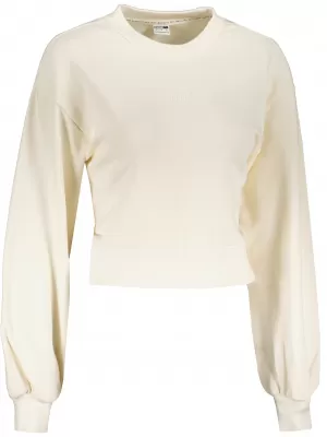 Ženski kratki top pulover PUMA CLASSICS PUFF SLEEVE CREW 531616-73 SLONOKOŠČENI SIJAJ