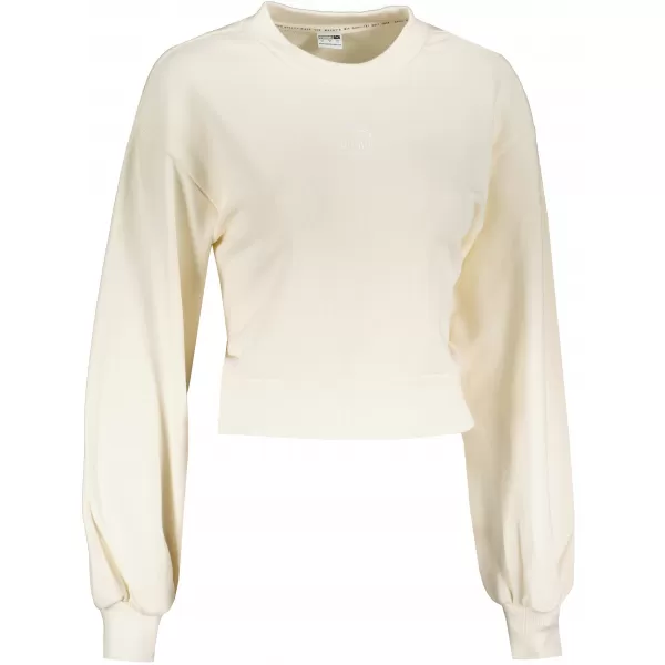  Ženski kratki top pulover PUMA CLASSICS PUFF SLEEVE CREW 531616-73 SLONOKOŠČENI SIJAJ 