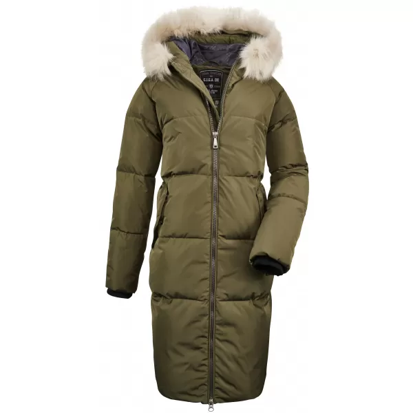  Ženski plašč KILLTEC VENTOSO WMN QUILTED CT A KAKI 