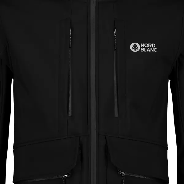 Moška softshell jakna NORDBLANC SITE NBWSM7575 ČRNA 