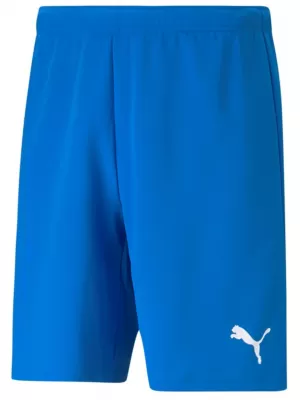 Moške kratke hlače PUMA TEAMRISE SHORT 704942_02 ELEKTRIČNO MODRA LIMONADA/BELA