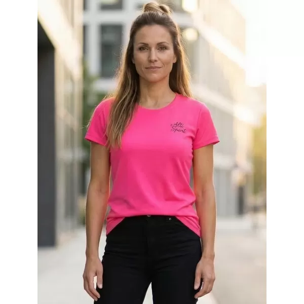  Ženska funkcionalna majica ALTISPORT ALW056140 NEON ROZA 