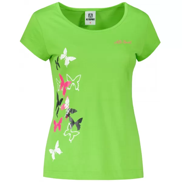  Dámské triko ALTISPORT CARRYOVER ALW134122 APPLE GREEN 
