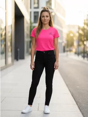 Ženska funkcionalna majica ALTISPORT ALW056140 NEON ROZA