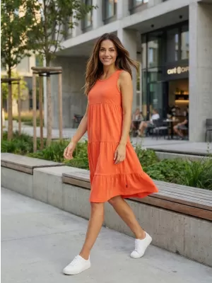 Obleka SAM 73 CHANTAL WZ 810 SVETLO ORANŽNA