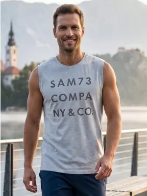 Moški brezrokavnik SAM 73 EDGAR MT 787 SVETLO SIVA