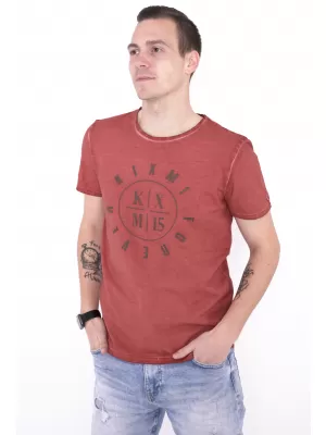 Moška majica s kratkimi rokavi KIXMI NADIR BORDO