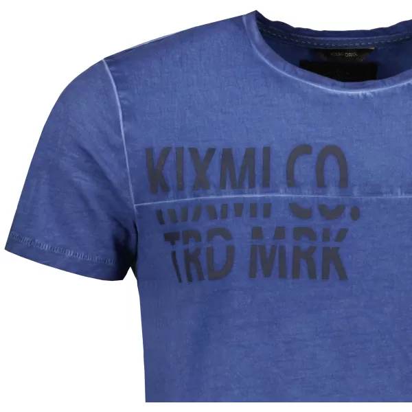  Moška majica s kratkimi rokavi KIXMI NIREL TEMNO MODRA 