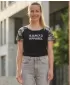 Ženska majica s kratkimi rokavi SAM 73 ROSE WT 850 ČRN