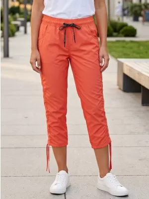Ženske 3/4 hlače SAM 73 CHERYL WS 772 SVETLO ORANŽNA