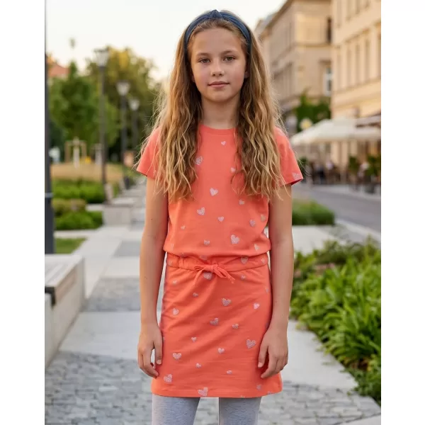  Dekliška obleka SAM 73 WELO GZ 538 SVETLO ORANŽNA 