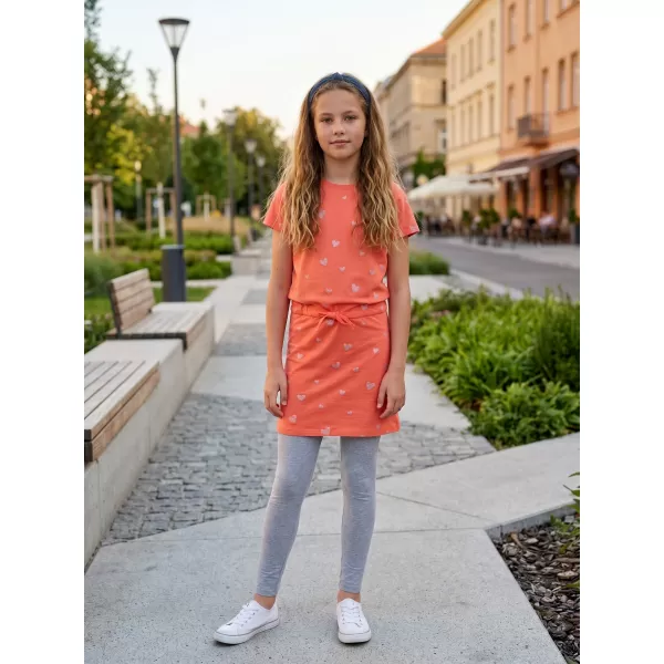  Dekliška obleka SAM 73 WELO GZ 538 SVETLO ORANŽNA 