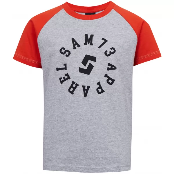  Fantovska majica s kratkimi rokavi SAM 73 RICHARD BT 558 SVETLO SIVA 