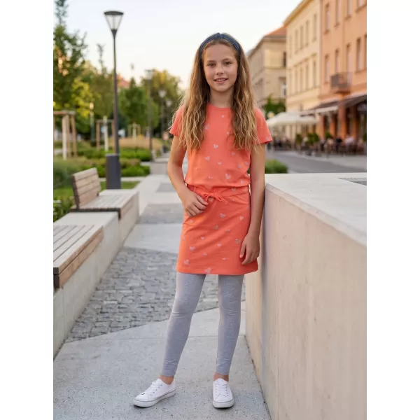  Dekliška obleka SAM 73 WELO GZ 538 SVETLO ORANŽNA 