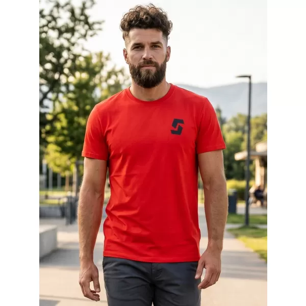  Moška majica s kratkimi rokavi SAM 73 DOUGALL MT 801 RDEČA 