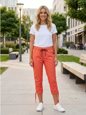 Ženske 3/4 hlače SAM 73 CHERYL WS 772 SVETLO ORANŽNA