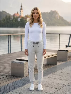 Ženske hlače SAM 73 ANGELICA WK 777 SVETLO SIVA