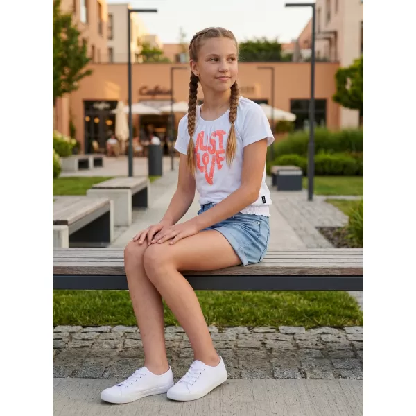  Dekliška majica s kratkimi rokavi SAM 73 JAYLENE GT 565 BELA 