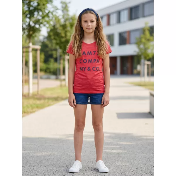  Dekliška majica s kratkimi rokavi SAM 73 ABLAKA GT 568 SVETLO ROZA 