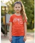 Dekliška majica s kratkimi rokavi SAM 73 RAELYN GT 567 ORANŽNA