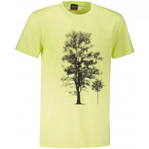  Moška majica s kratkimi rokavi SAM 73 JAMES MT 790 SVETLO RUMENA 