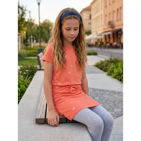  Dekliška obleka SAM 73 WELO GZ 538 SVETLO ORANŽNA 