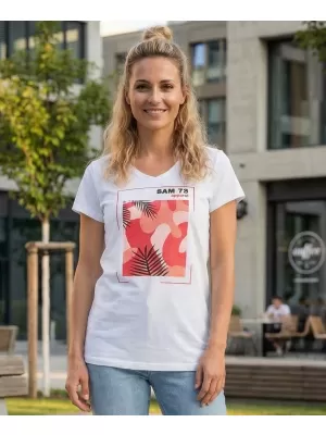 Ženska majica s kratkimi rokavi SAM 73 ILDA WT 855 BELA